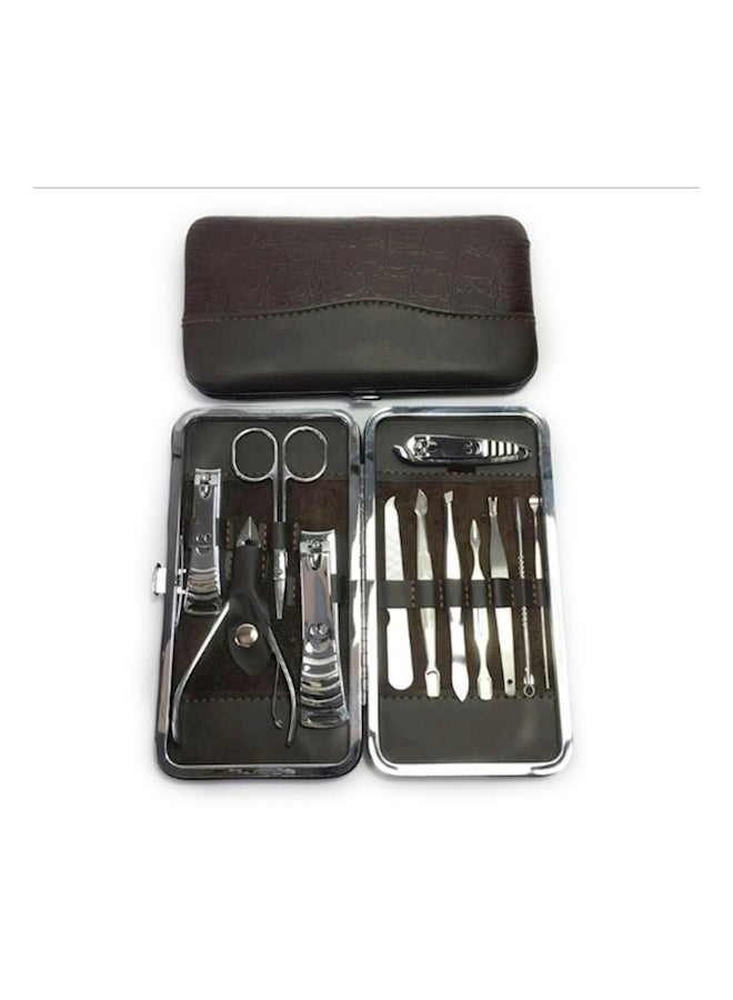 أدوات مانيكير وباديكير 12 قطعة فضي - Image 1