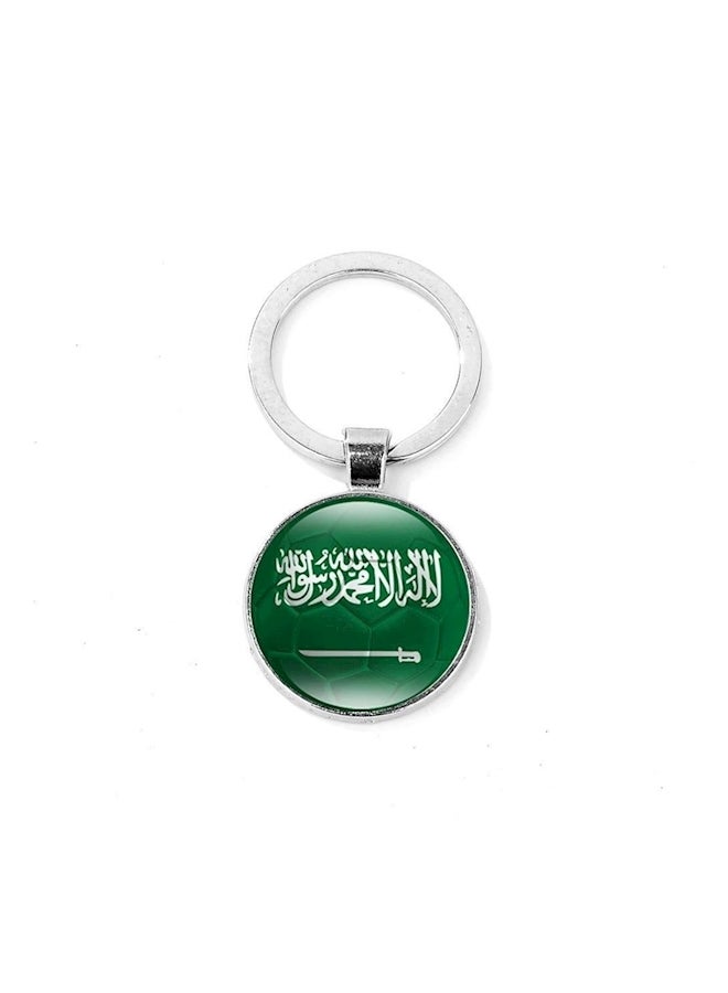 ماركة غير محددة - سلسلة مفاتيح بتصميم علم السعودية في كأس العالم لكرة القدم - Image 1