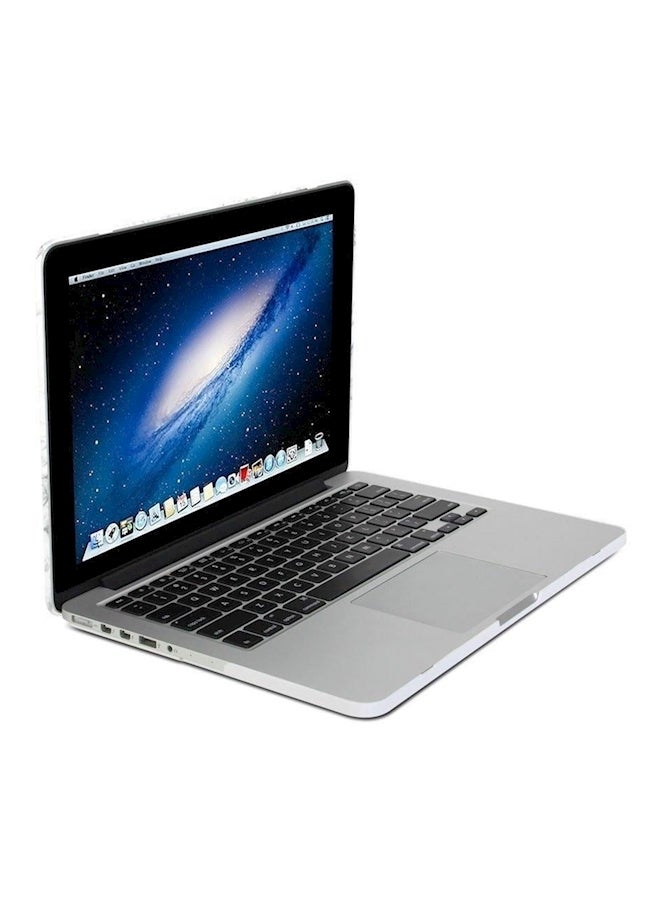 Marble Patterned Rubber Coated Case For Macbook Pro With Retina Display 13 Inch Grey  - Image 1