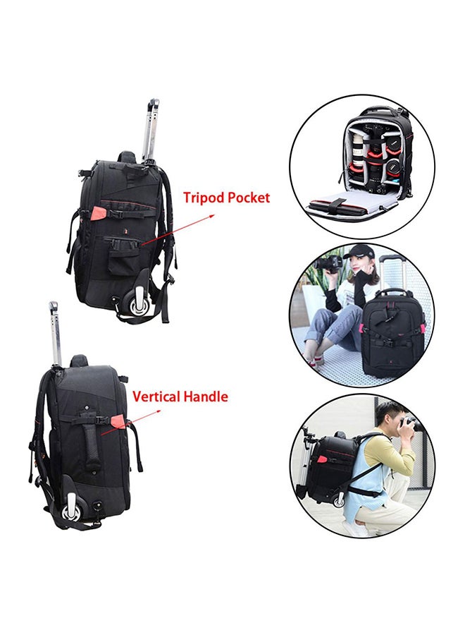 Professional DSLR Camera Trolley Bag Pack Dark Black - v1560755918/N22696497A_4