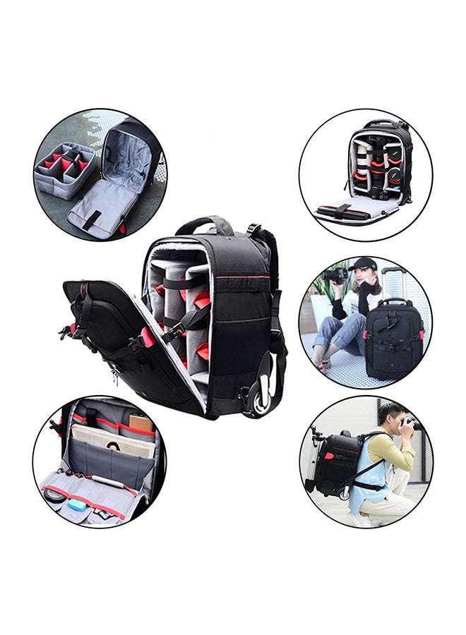 Professional DSLR Camera Trolley Bag Pack Dark Black - v1560755922/N22696497A_5