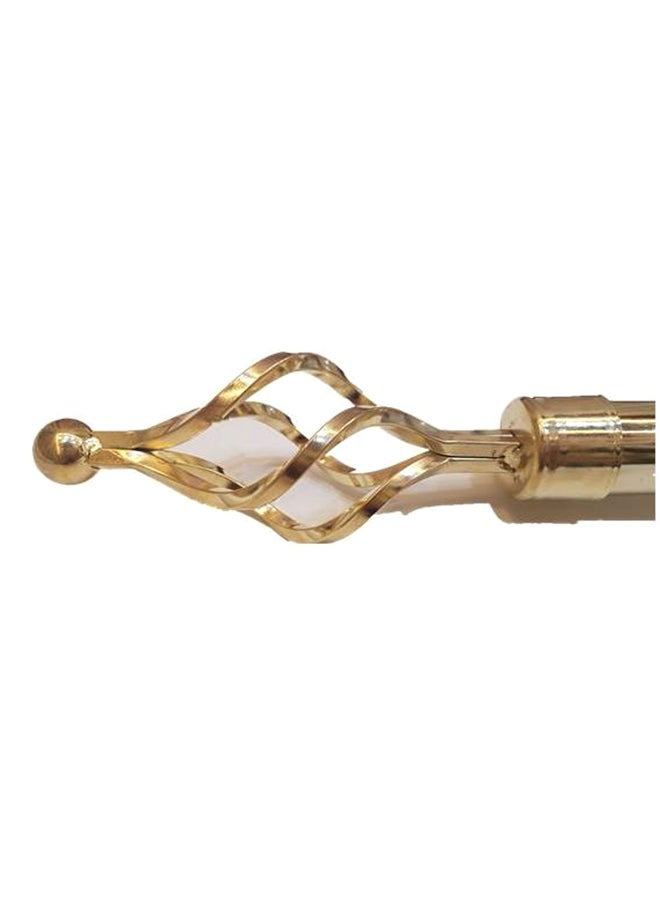 Adjustable Curtain Rod Gold 2x4cm - Image 2
