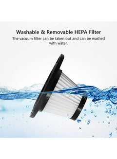 Generic Portable Spare Filter Cyclonic Car Vacuum Cleaner AX-6612 Grey  - Image 5