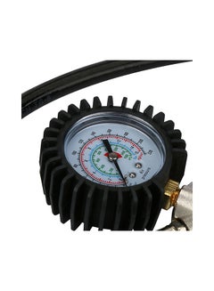 Generic Pistol-Type Air Chuck With Dial Tire Inflator Gauge Flexible Hose  - Image 2