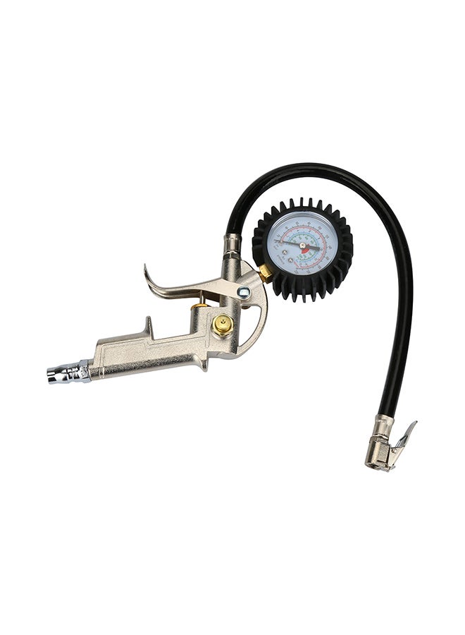 Pistol-Type Air Chuck With Dial Tire Inflator Gauge Flexible Hose - v1560758646/N26479261A_3