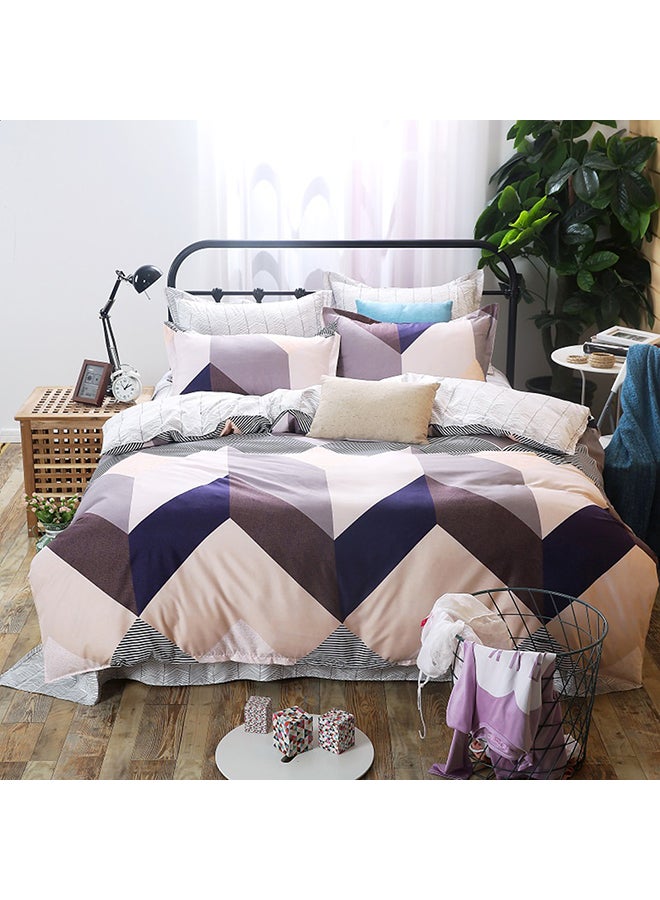 4-Piece Home Fashionable Cartoon Pillowcase Duvet Cover Bedsheet Set cotton Multicolour 1.4kg  - Image 2