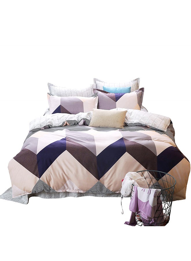 4-Piece Home Fashionable Cartoon Pillowcase Duvet Cover Bedsheet Set cotton Multicolour 1.4kg  - Image 1