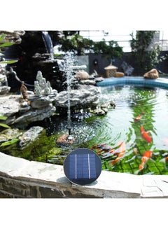 Decdeal 9V 1.5W Solar Panel Powered Fountain Submersible Brushless Water Pump Kit Black  - Image 2