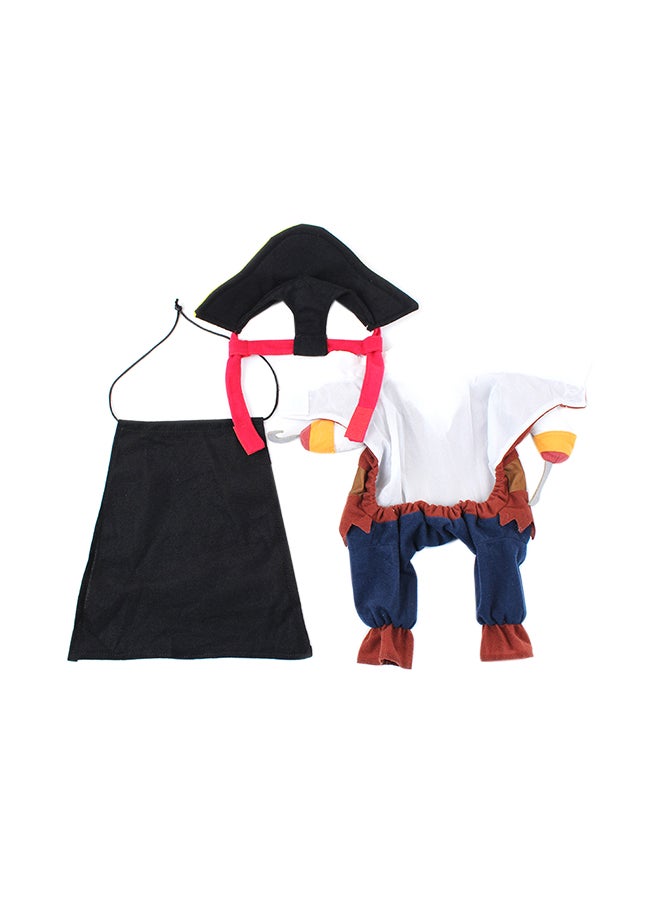 Generic Pet Cat Dog Pirate Corsair Costume Suit Apparel Multicolour Lyard  - Image 3