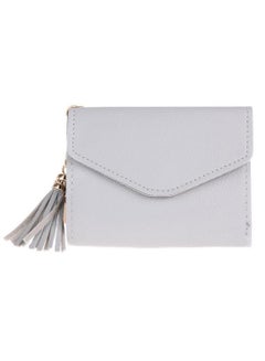 Short Tassel Wallet Grey