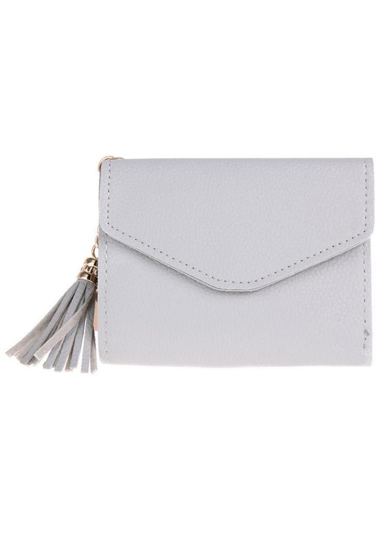 Generic - Short Tassel Wallet Grey - Image 1