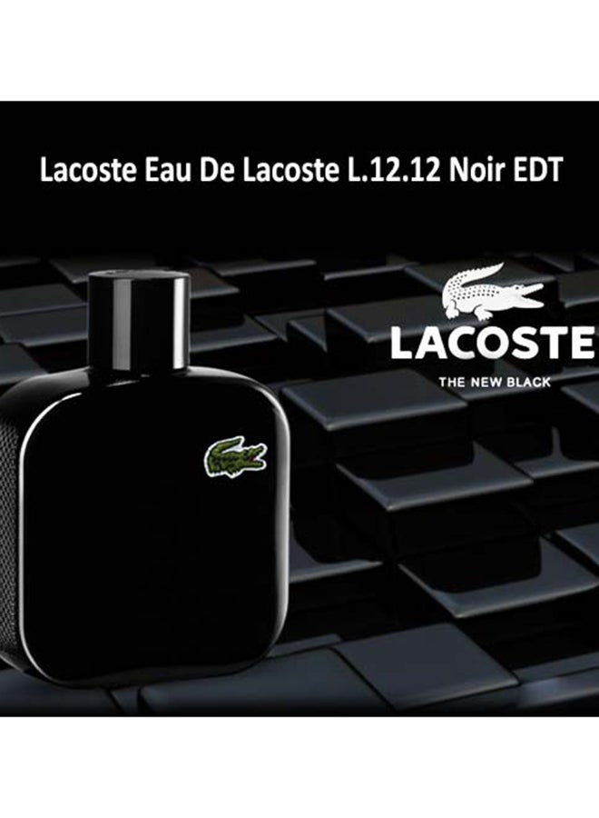 LACOSTE - Eau de Lacoste L. 12.12 Noir Intense EDT 100ml - Image 1