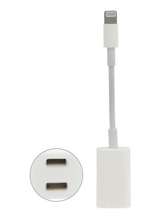 2-In-1 Lightning Adapter And Charger White - v1560775171/N23452318A_1