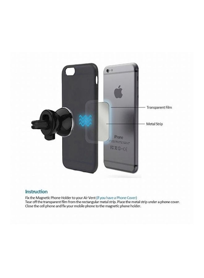 Universal Magnetic Air Vent Car Mount Holder For Smartphones Blue - Image 4