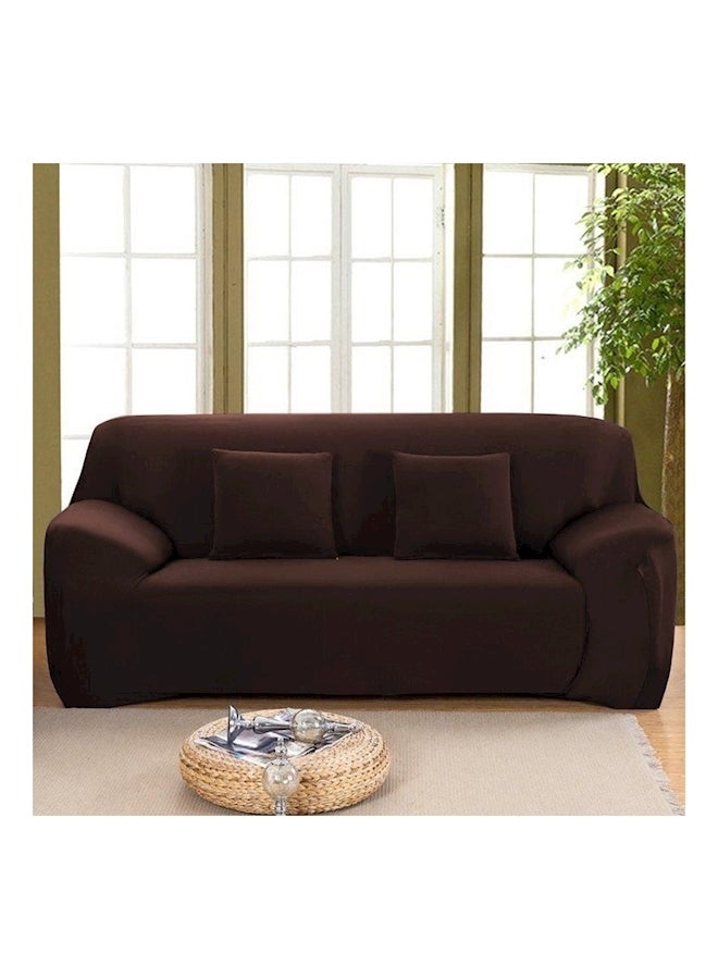 2 Seater Sofa Cover Brown  - Image 3