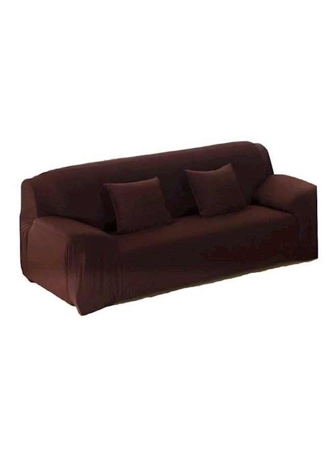 2 Seater Sofa Cover Brown  - Image 1