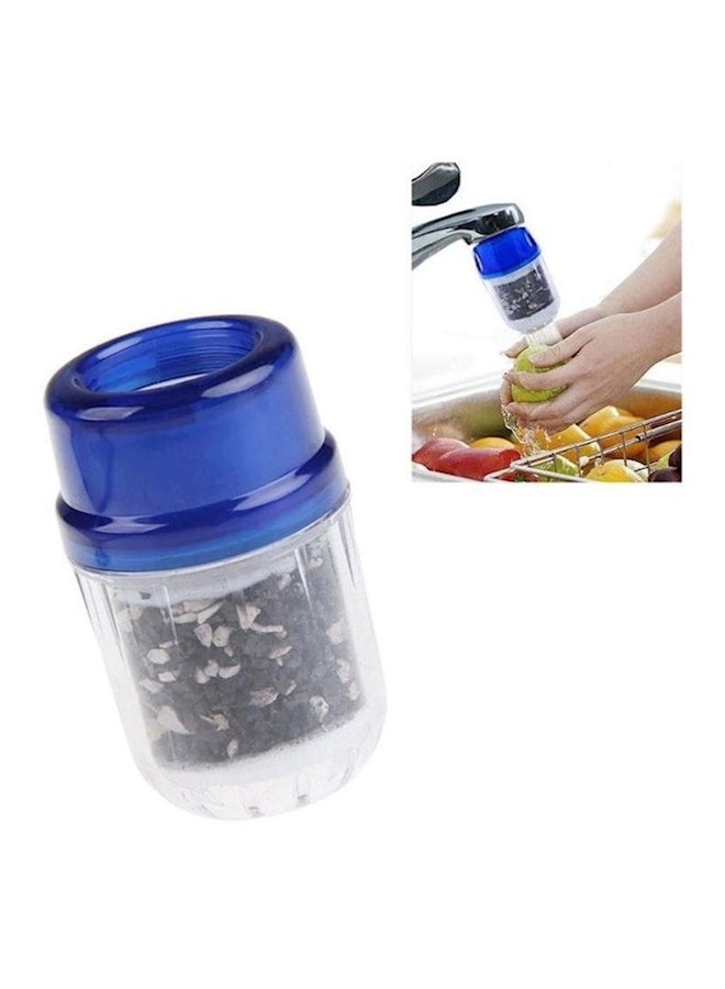 5-Piece Activated Carbon Faucet Tap Water Filter Blue/Clear 120grams - Image 5