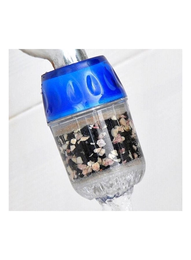 5-Piece Activated Carbon Faucet Tap Water Filter Blue/Clear 120grams - Image 4