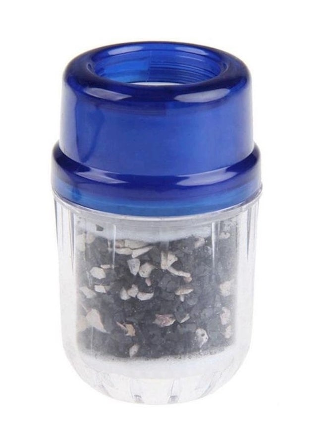5-Piece Activated Carbon Faucet Tap Water Filter Blue/Clear 120grams - Image 2