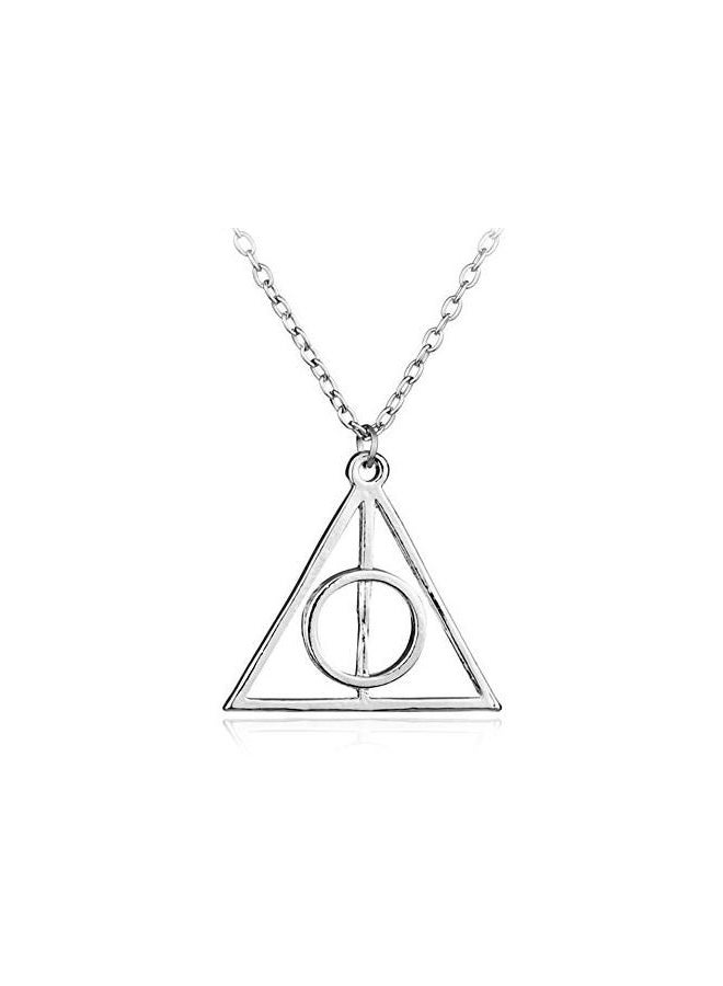 Harry Potter Plated Deathly Hollows Symbol Pendant Necklace - Image 1