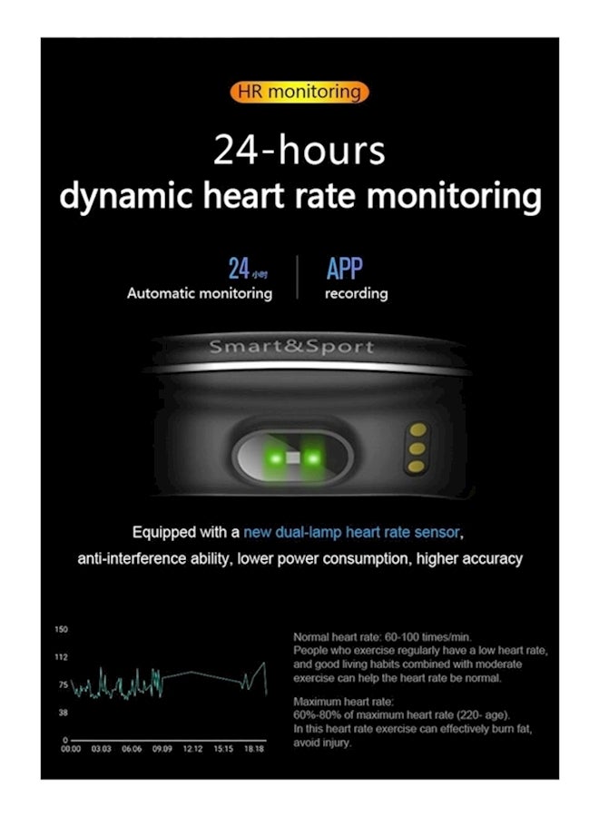 Smart Bracelet Band LCD Display With Heart Rate Multicolour - Image 2