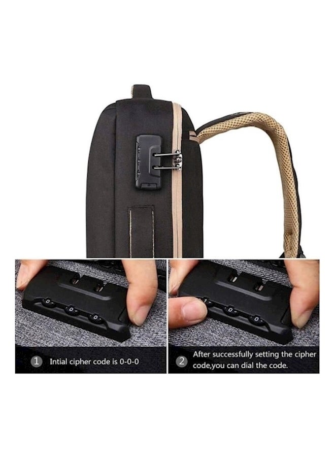 Polyester Laptop Backpack Black  - Image 2