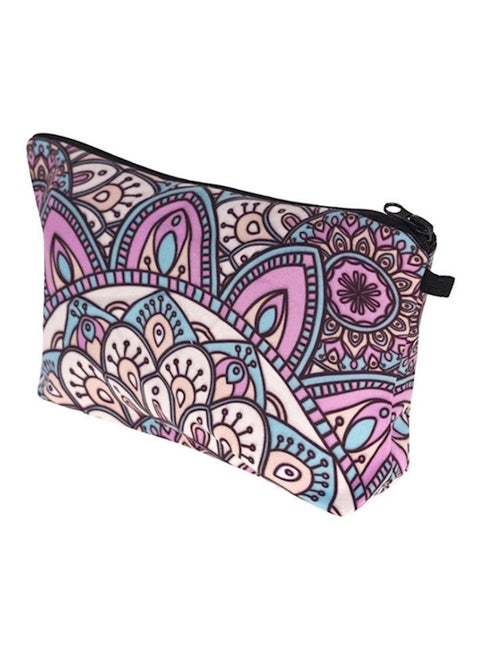 Zohra Digital Geometry Makeup Bag Multicolour
