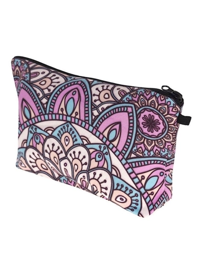 Zohra Digital Geometry Makeup Bag Multicolour