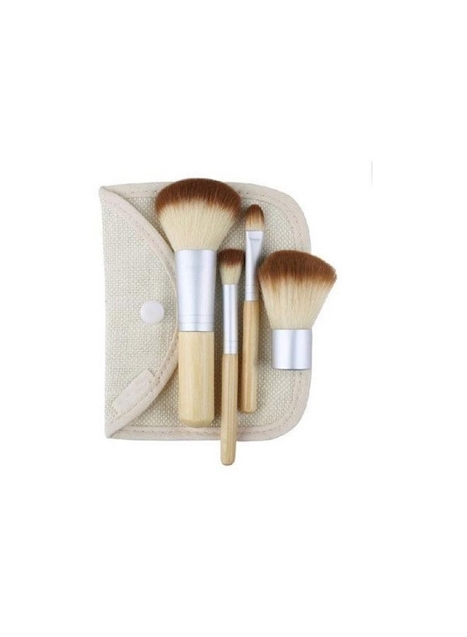 4-Piece Friendly Elaborate Makeup Brush Set - Image 1