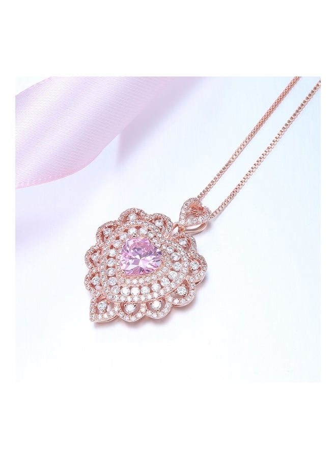 Generic - Gold Plated Heart Shape Pendant Necklace - Image 1
