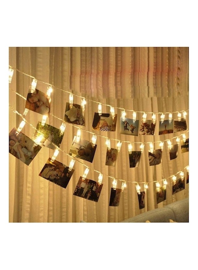 Generic - LED Peg Clip String Lights White - Image 1