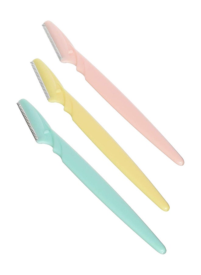 Set Of 3 Eyebrow Razor Multicolour