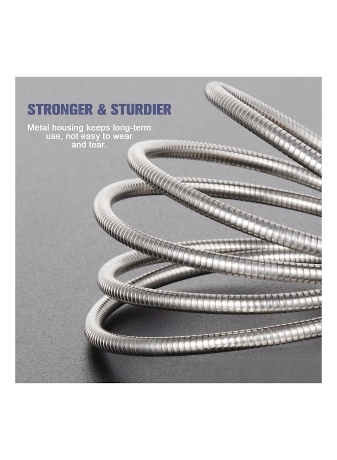 Ning USB Charging Cable For Apple iPhone 7/6/5/SE/iPad/iPod Silver - Image 1