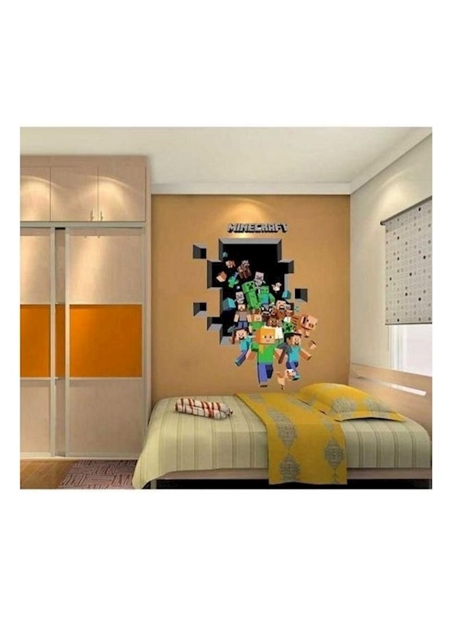 Generic - Minecraft Creeper 3D Wall Decal Multicolour - Image 1