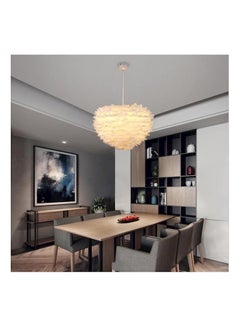 Generic Feather Ceiling Pendant White  - Image 2