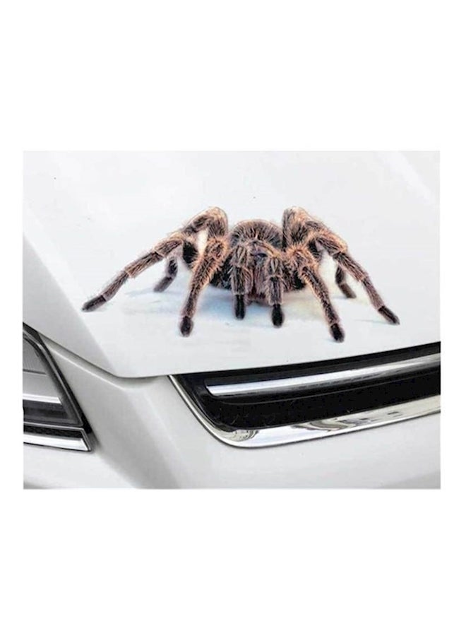 3D Lifelike Horrifying Automotive Stickers Interior Tattoo Hood Front Cover Brown/Black - Image 3