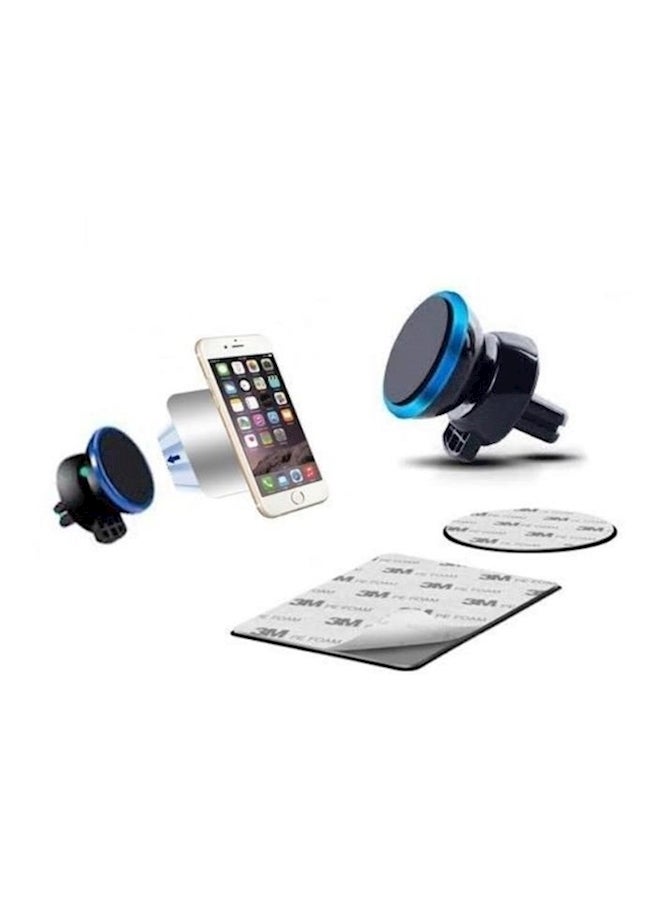 Universal Magnetic Air Vent Car Mount Holder For Smartphones Blue - Image 2