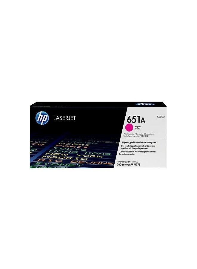 HP 651A Laserjet Toner Cartridge Magenta