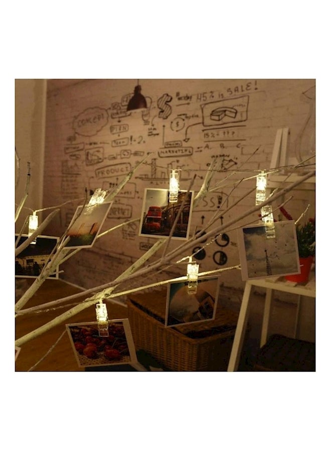 Generic - LED Peg Clip String Lights White - Image 1
