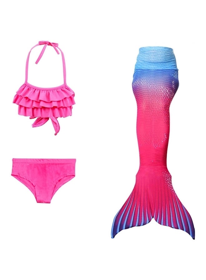 3 Piece Mermaid Costume Bikini Swimsuit - Image 2