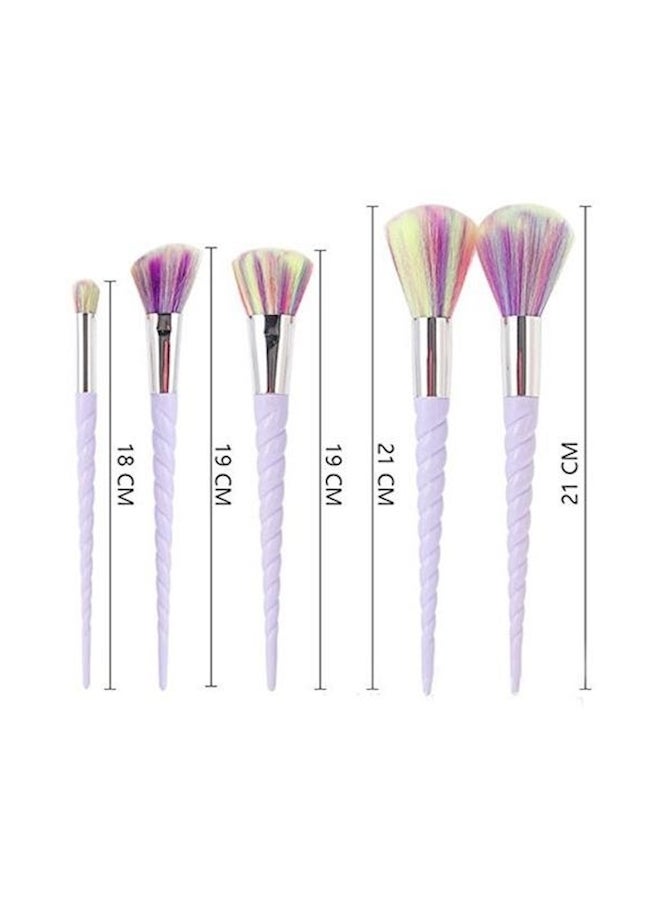 Generic 5-Piece Rainbow Makeup Brush Set - Image 2