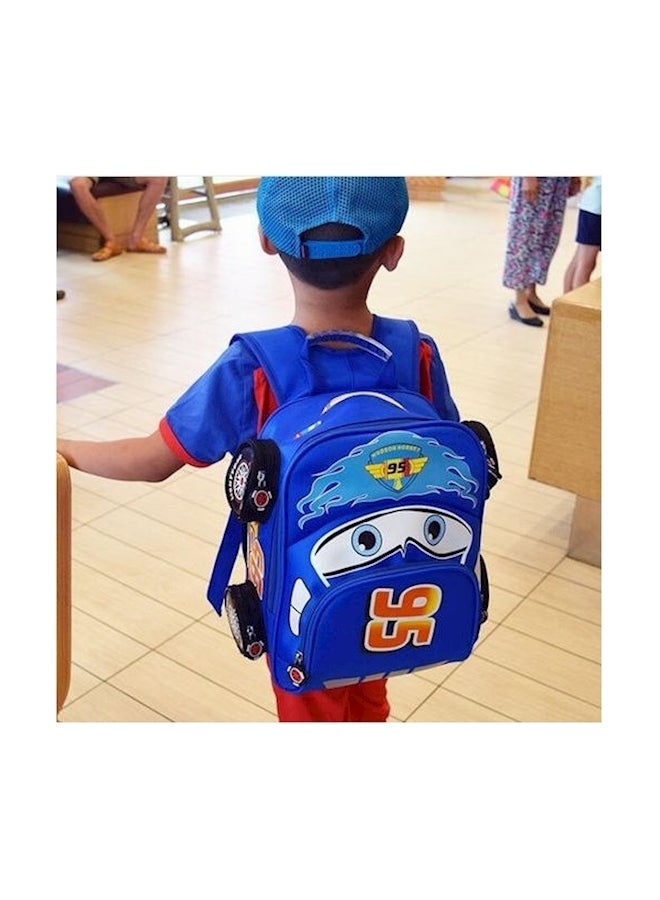 Polyester Kids Backpack Blue - Image 4