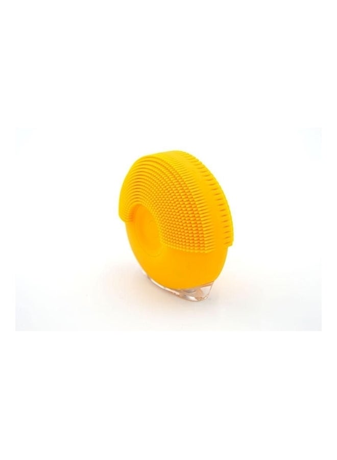 Dual Action Facial Cleansing Brush Yellow - Image 1