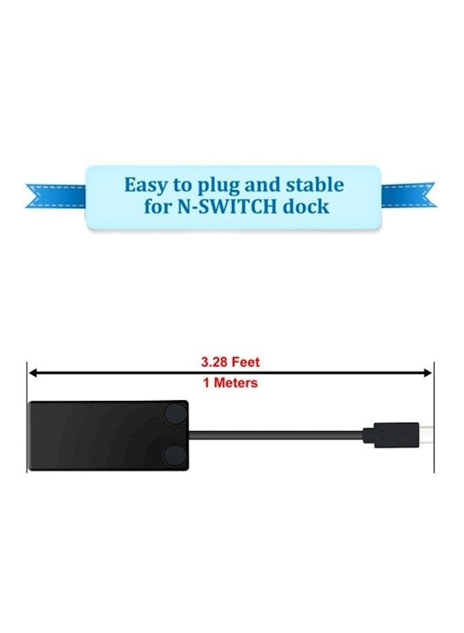 Charging Extension Cable Tv Dock Video Data Transfer Cable For Nintend Switch Multicolour  - Image 2