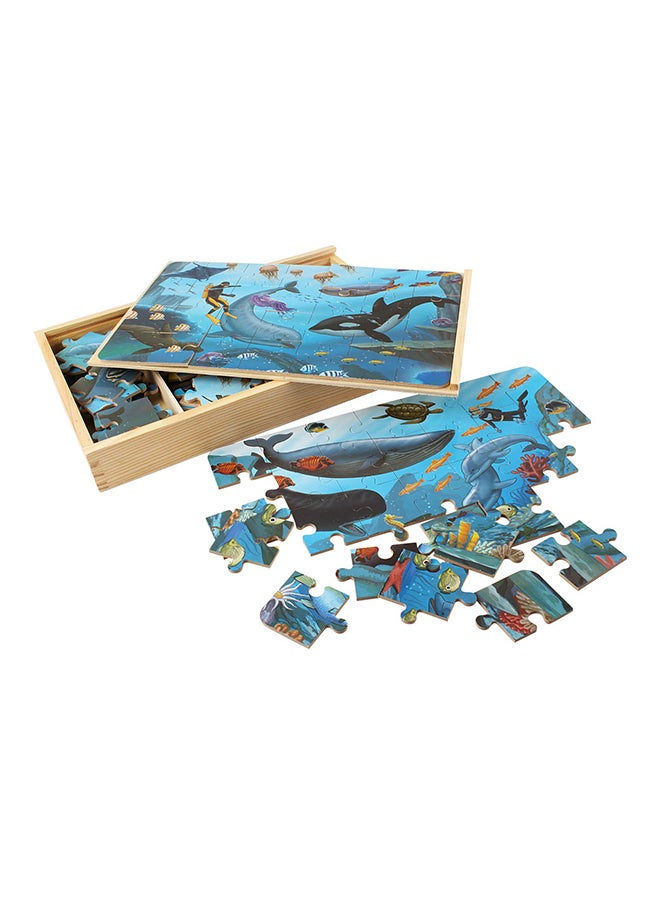 أحجية تركيب الصور المقطعة 4 في 1 بتصميم خشبي - Image 3