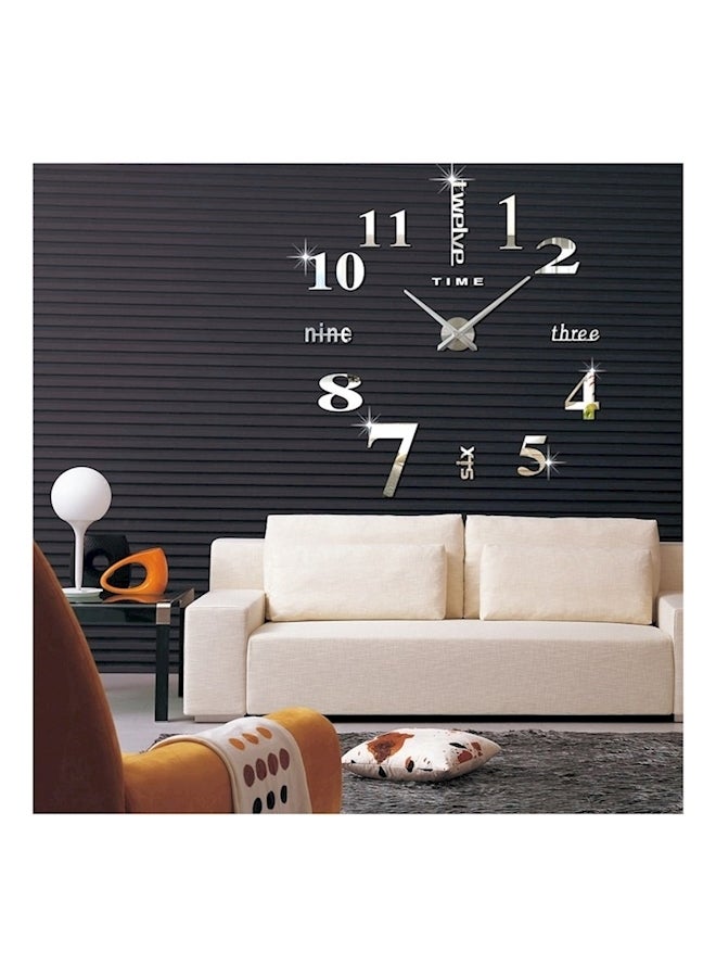 Acrylic Analog Wall Clock Multicolour