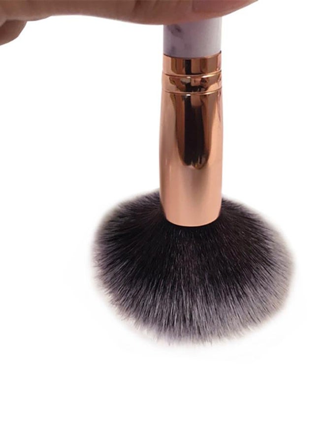 Falpro - 10- Piece Marble Pattern Make-Up Brush Set Grey - Image 1