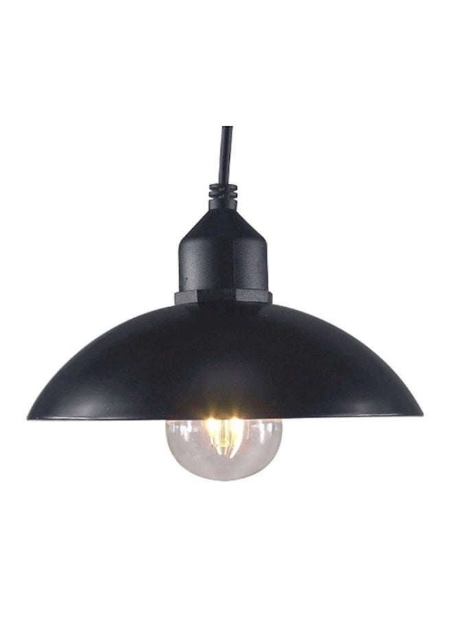 Retro Solar LED Pendant Waterproof Street Lights Black  - Image 1