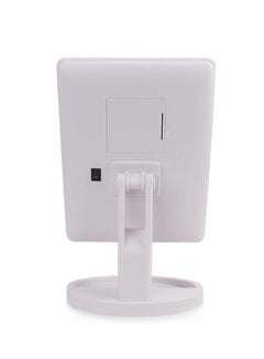 Generic Rotatable Makeup Mirror With Led Lights White  - Image 2