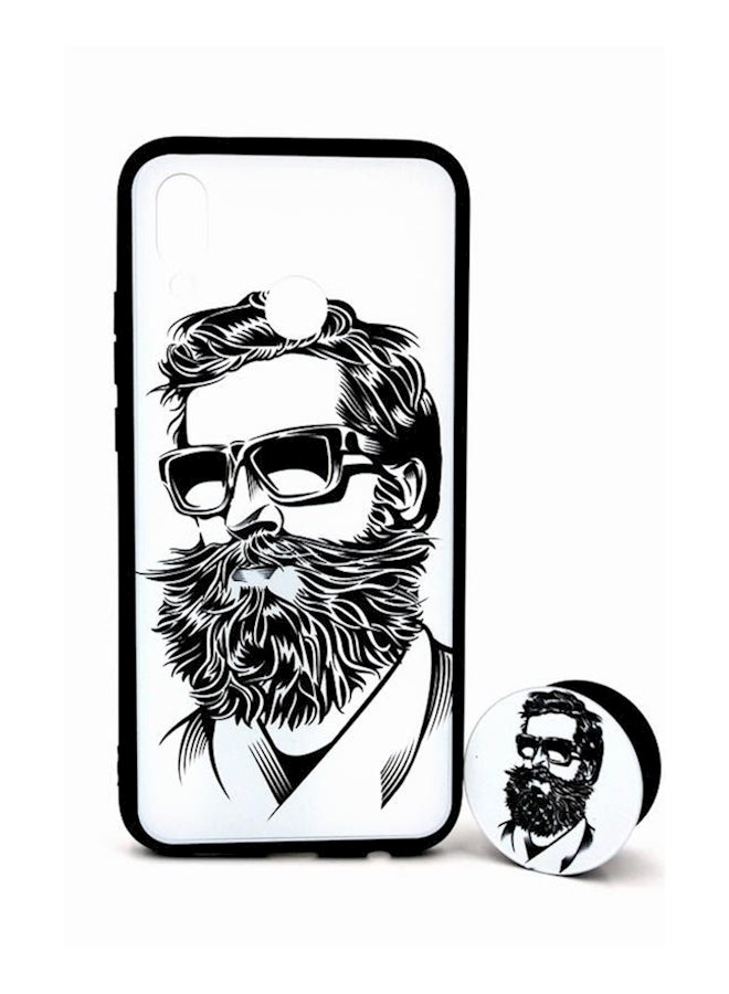 Generic - Protective Cover Case With A Popsocket Grip And Stand For Huawei Nova 3E/P20 Lite White - Image 1